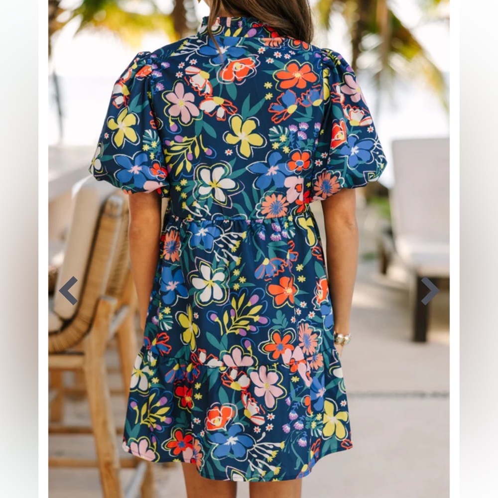 THML Colorful Floral Mini Dress - Picture 4 of 14